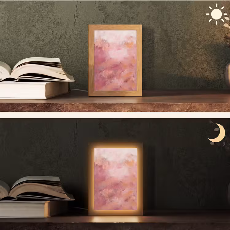 Gepersonaliseerde Lightbox - Kunst - Vloeiend - Pastel - Abstract — 5