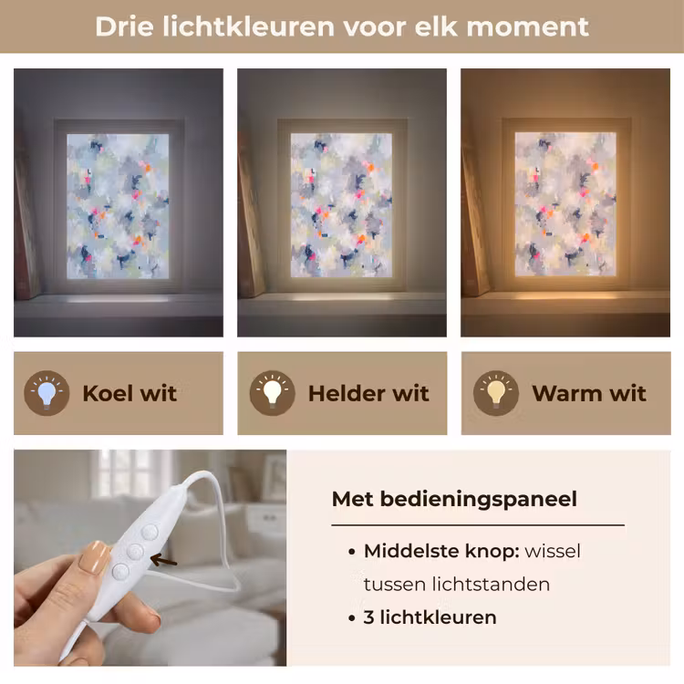 Gepersonaliseerde Lightbox - Abstract - Kleurrijk - Modern - Kunst — 6