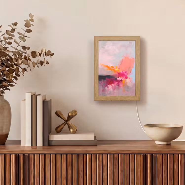 Gepersonaliseerde Lightbox - Abstract - Kleurrijk - Modern - Roze — 4