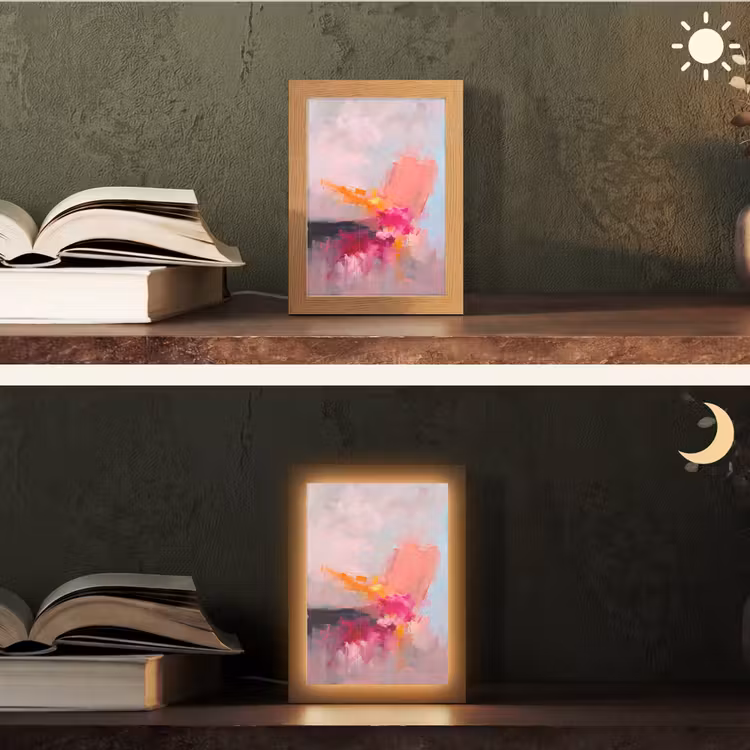 Gepersonaliseerde Lightbox - Abstract - Kleurrijk - Modern - Roze — 5