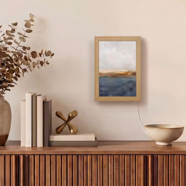 Gepersonaliseerde Lightbox - Abstract - Horizon - Water - Modern - Beige — 4