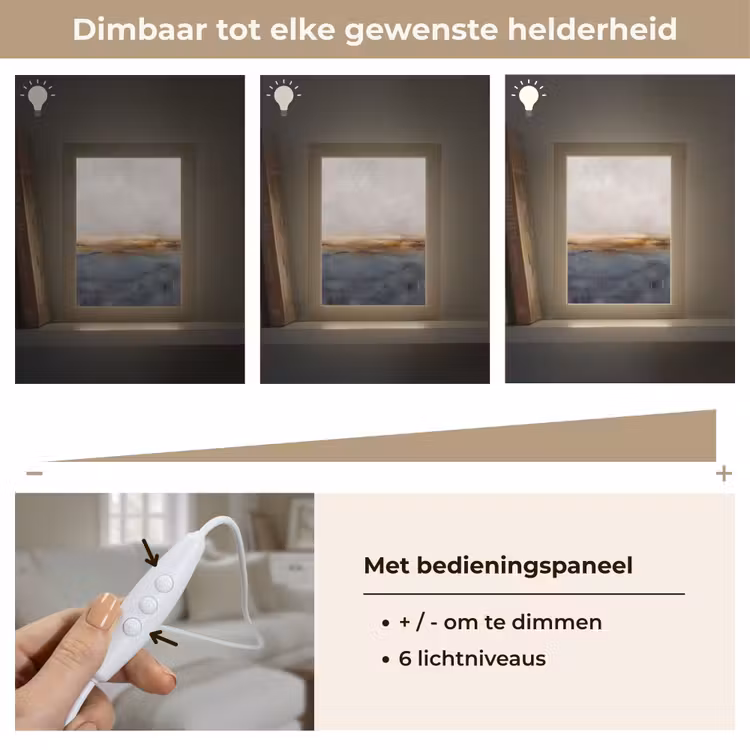 Gepersonaliseerde Lightbox - Abstract - Horizon - Water - Modern - Beige — 8