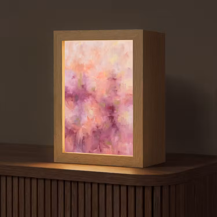 Gepersonaliseerde Lightbox - Abstract - Kleuren - Modern - Roze - Paars — 1