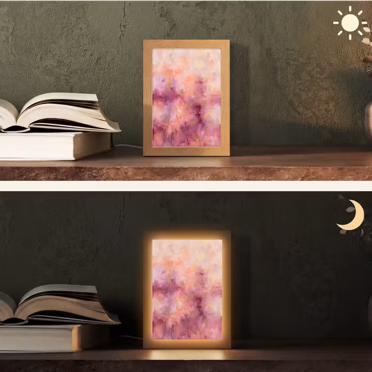 Gepersonaliseerde Lightbox - Abstract - Kleuren - Modern - Roze - Paars — 5