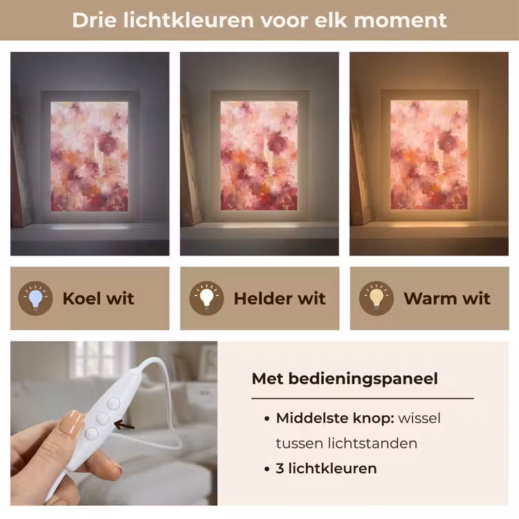 Gepersonaliseerde Lightbox - Abstract - Rood - Goud - Modern - Kunst — 6