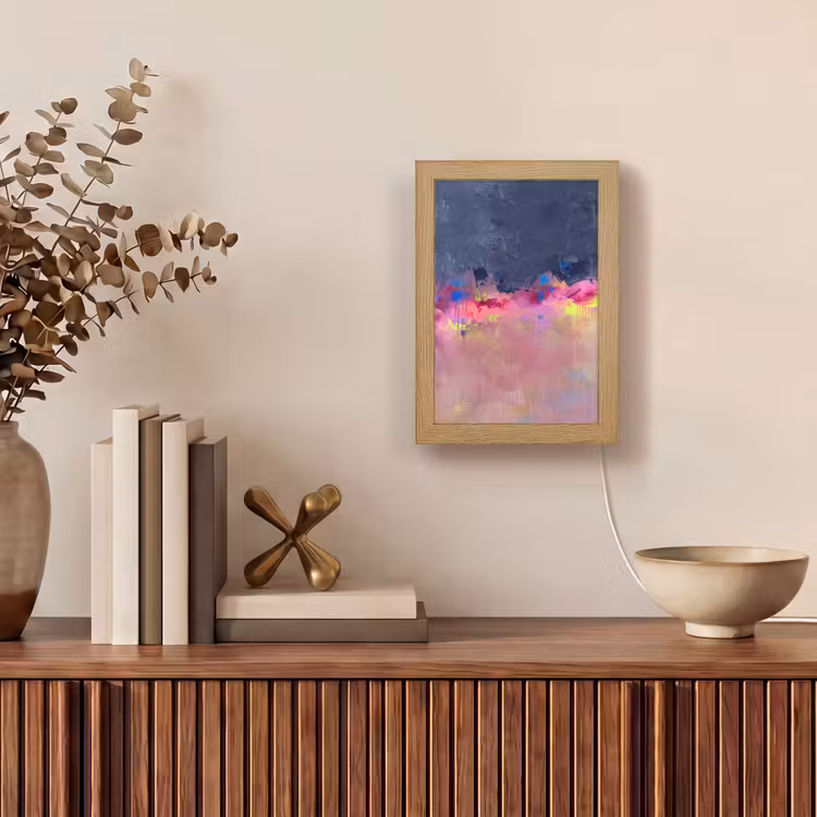 Gepersonaliseerde Lightbox - Abstract - Textuur - Kleuren - Modern - Roze — 4