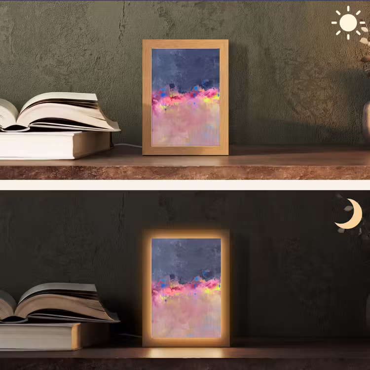 Gepersonaliseerde Lightbox - Abstract - Textuur - Kleuren - Modern - Roze — 5
