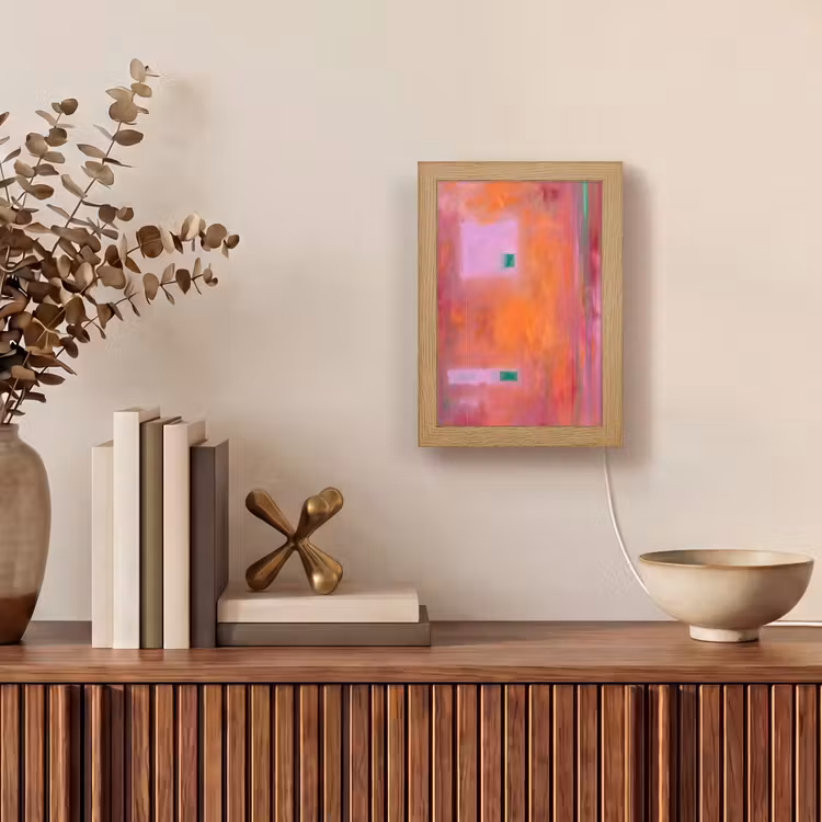 Gepersonaliseerde Lightbox - Abstract - Vlakken - Kunst - Modern - Oranje — 4