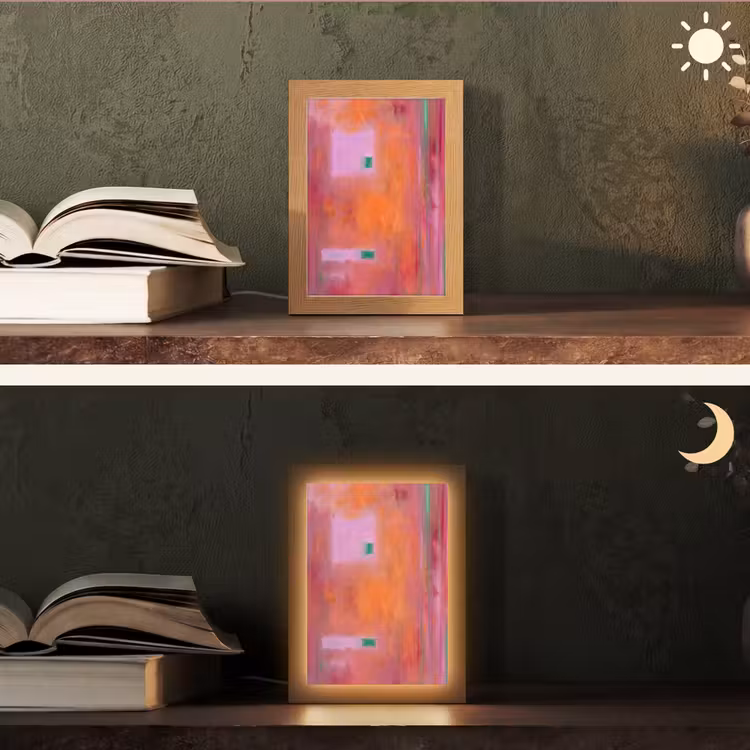 Gepersonaliseerde Lightbox - Abstract - Vlakken - Kunst - Modern - Oranje — 5