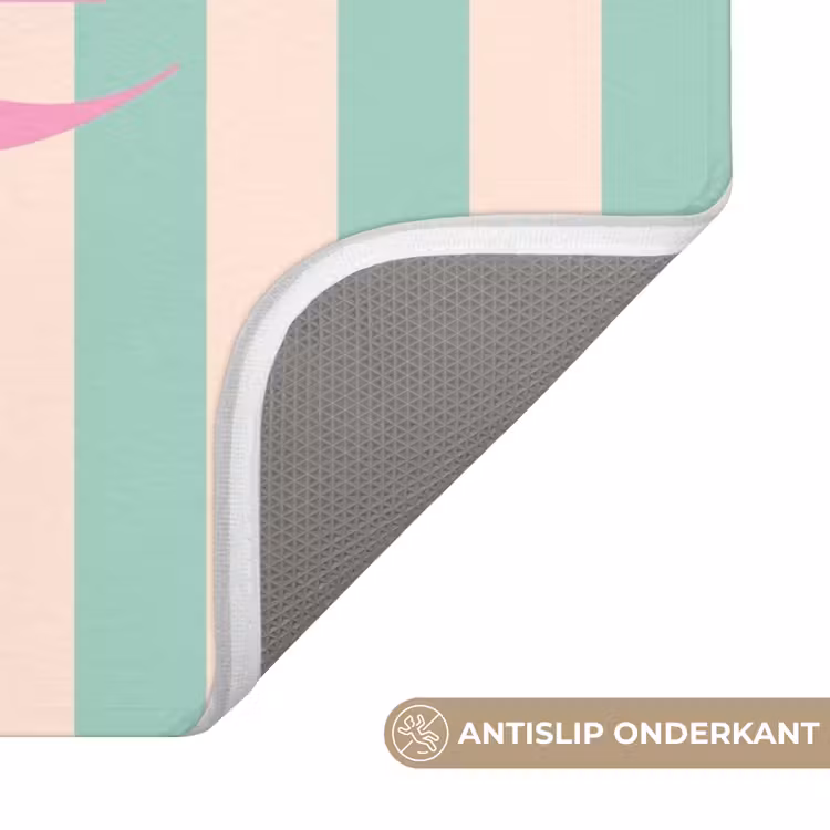 Wc Mat - Roze - Groen - Strepen - Amore — 3