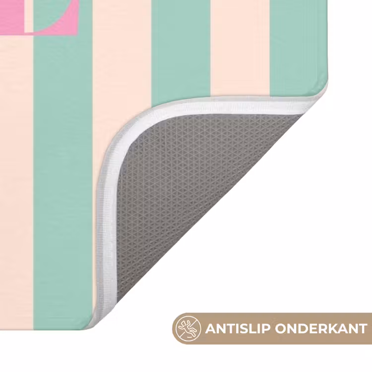 Wc Mat - Roze - Groen - Strepen - Liberté — 3