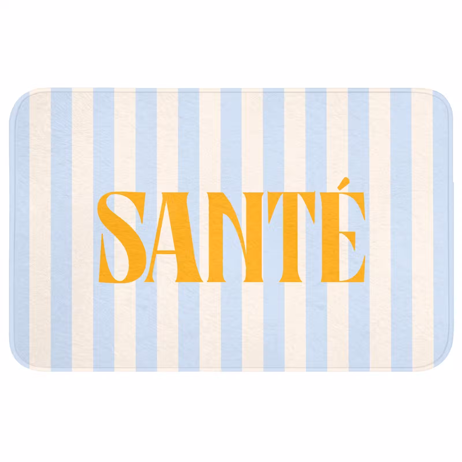 Wc Mat - Oranje - Blauw - Strepen - Santé — 1