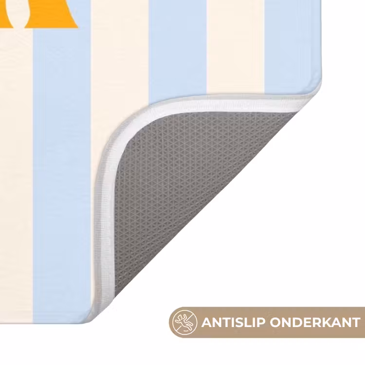 Wc Mat - Oranje - Blauw - Strepen - Amour — 3