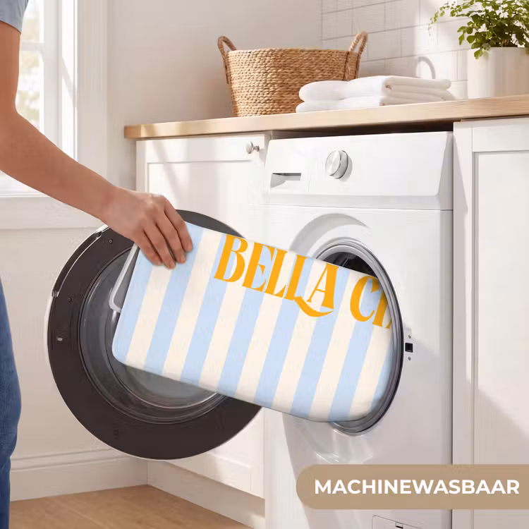 Wc Mat - Oranje - Blauw - Strepen - Bella ciao — 5