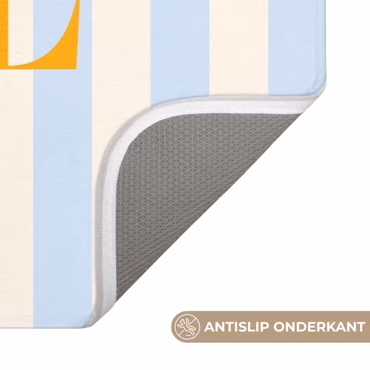 Wc Mat - Oranje - Blauw - Strepen - Santé — 3
