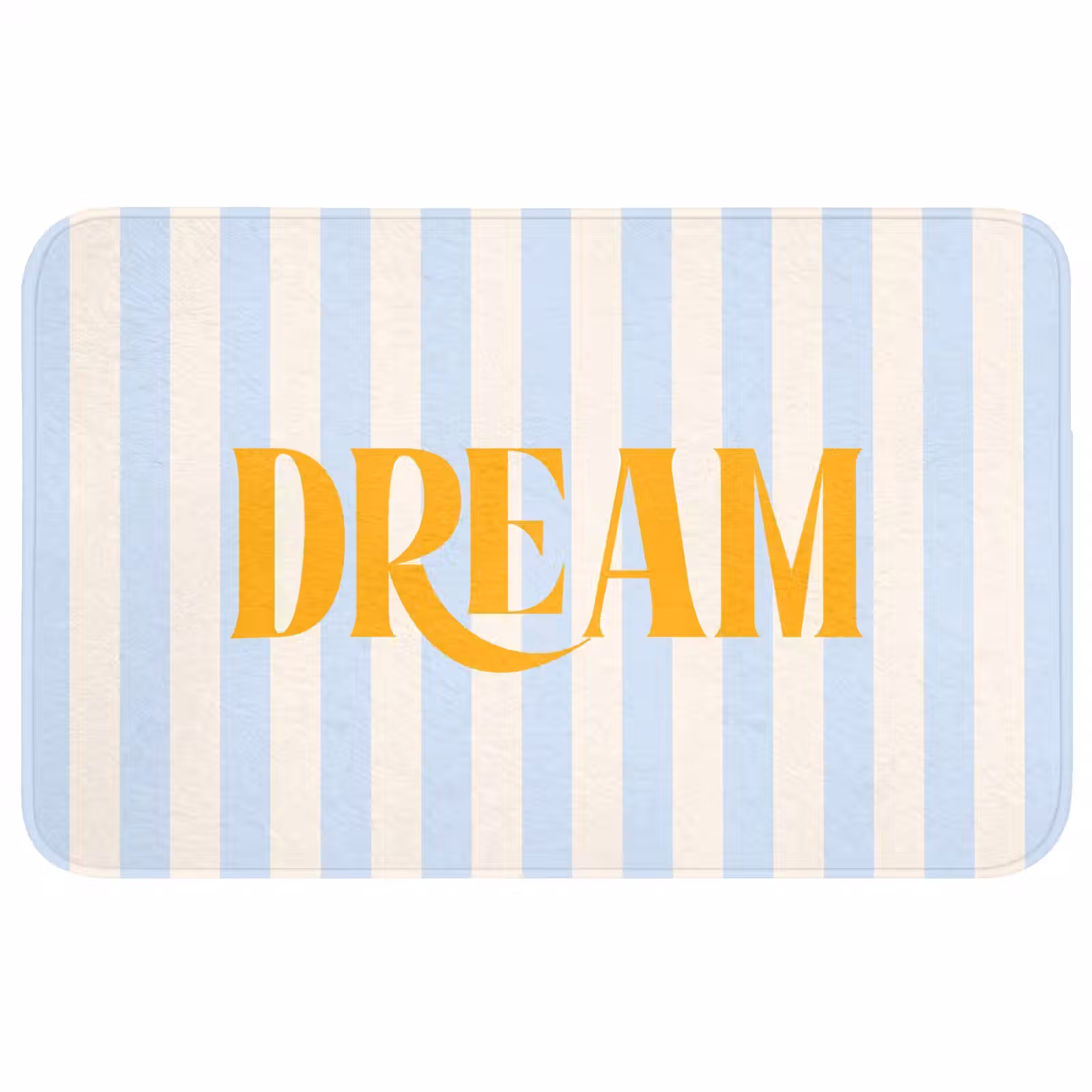Wc Mat - Oranje - Blauw - Strepen - Dream — 1