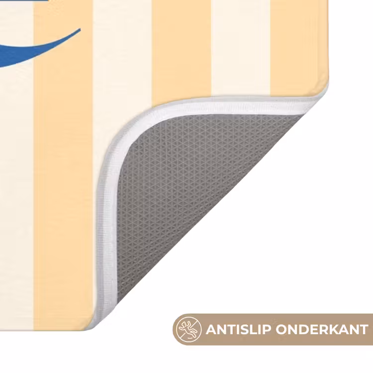 Wc Mat - Blauw - Geel - Strepen - Amore — 3