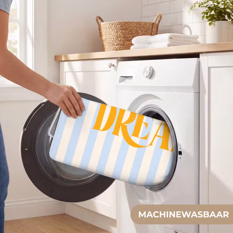 Wc Mat - Oranje - Blauw - Strepen - Dream — 5