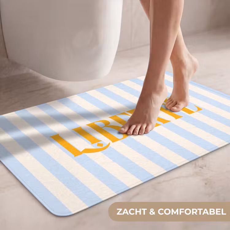 Wc Mat - Oranje - Blauw - Strepen - Liberté — 7
