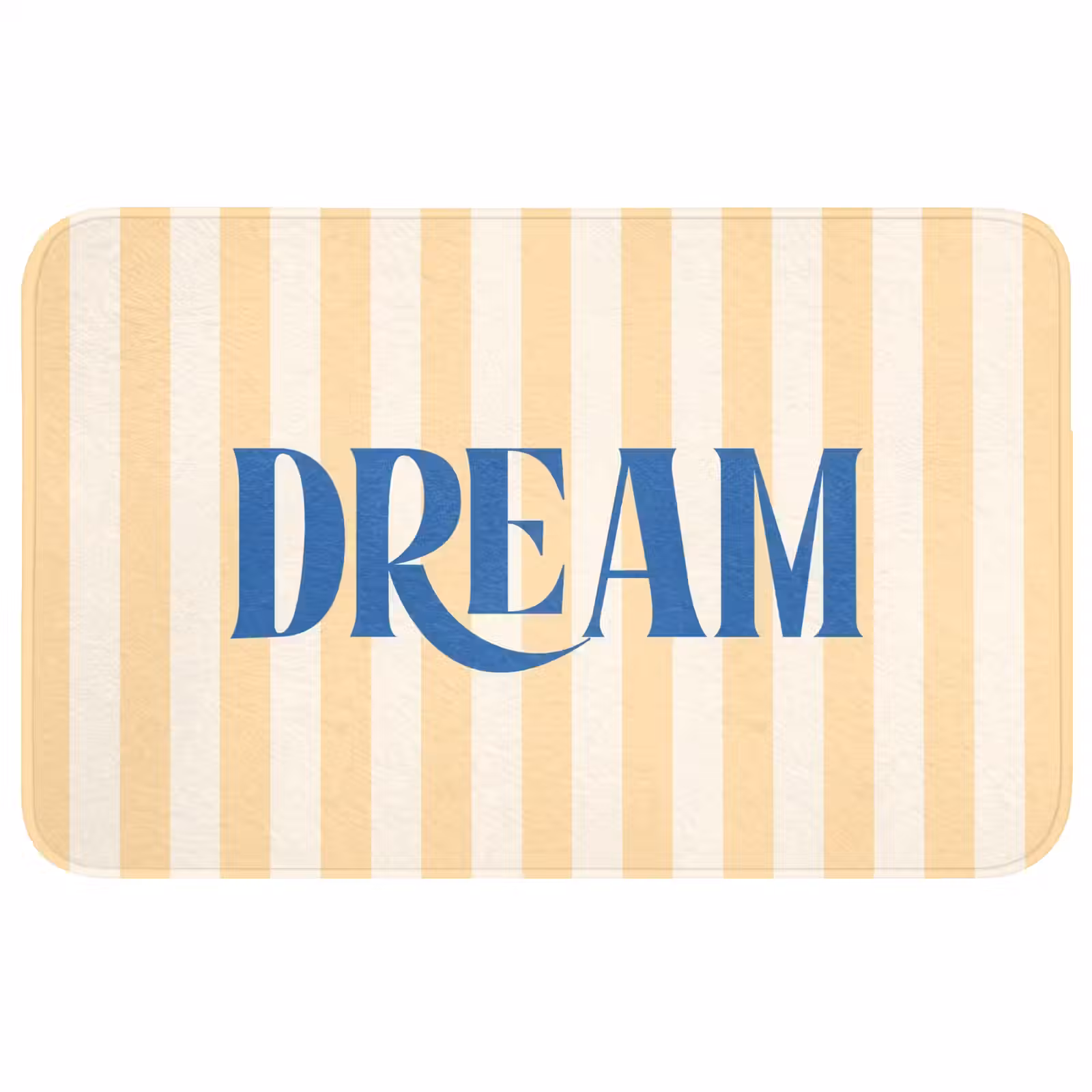 Wc Mat - Blauw - Geel - Strepen - Dream — 1