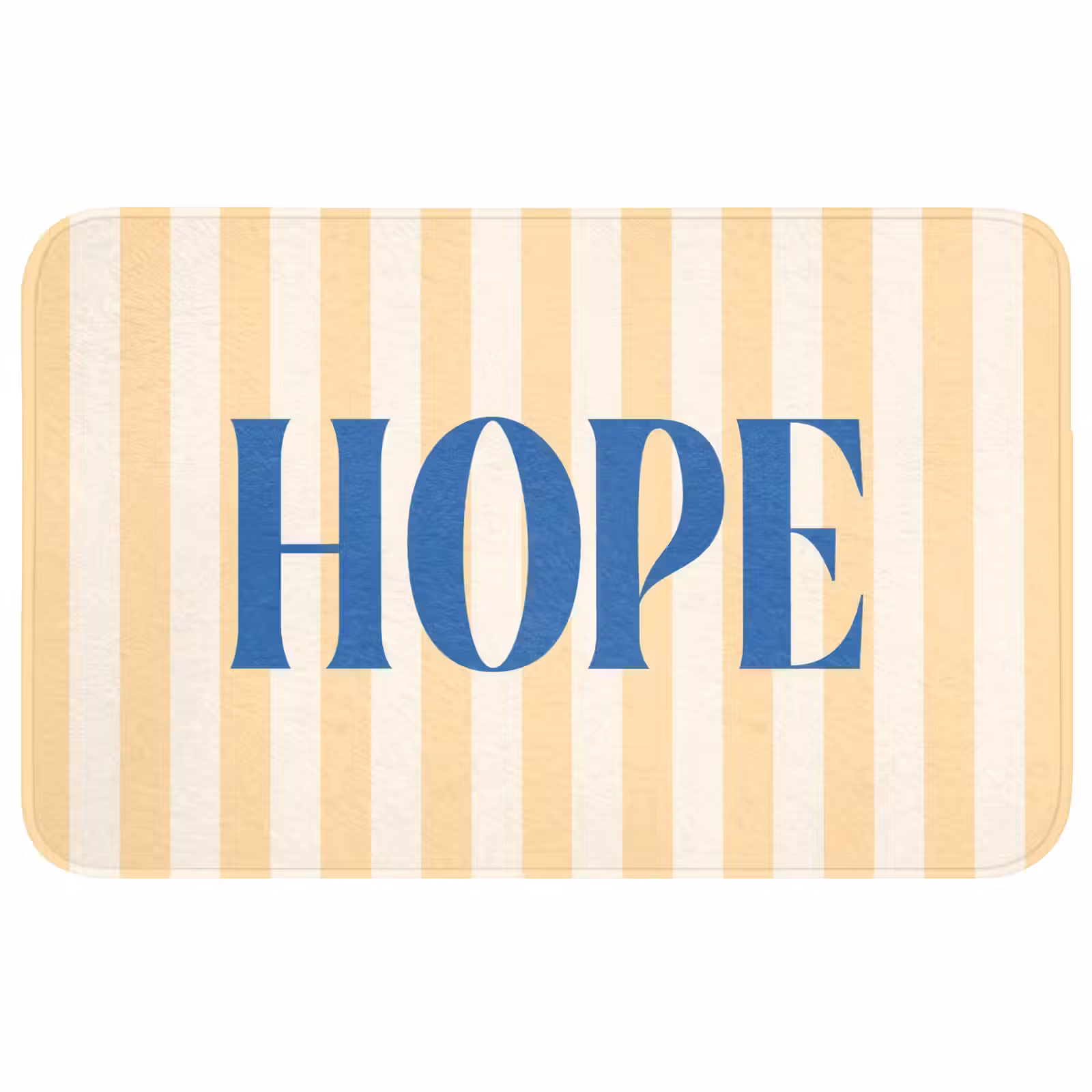 Wc Mat - Blauw - Geel - Strepen - Hope — 1