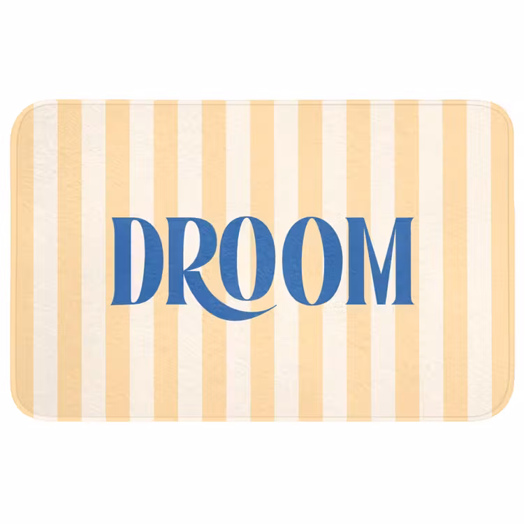 Wc Mat - Blauw - Geel - Strepen - Droom — 1