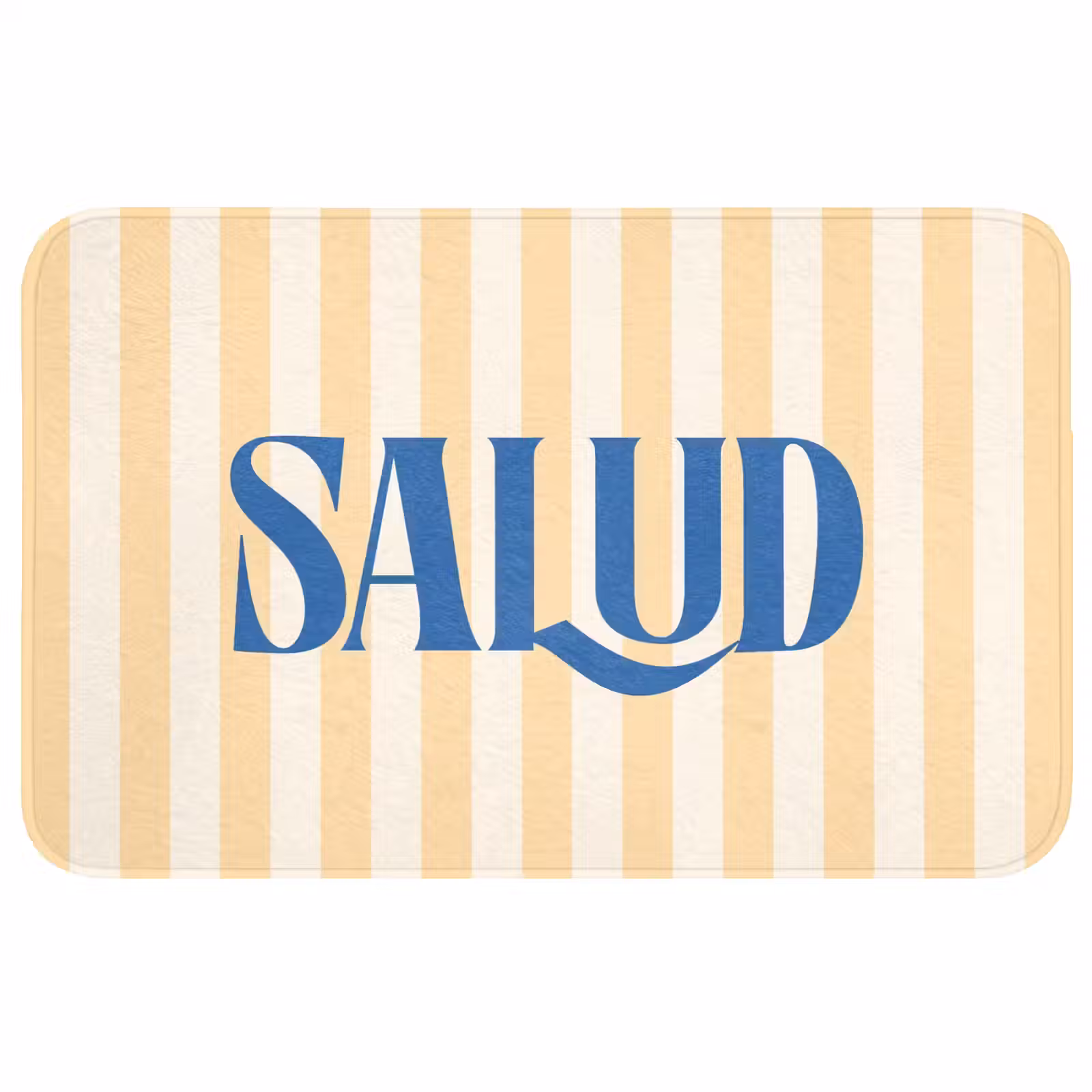 Wc Mat - Blauw - Geel - Strepen - Salud — 1