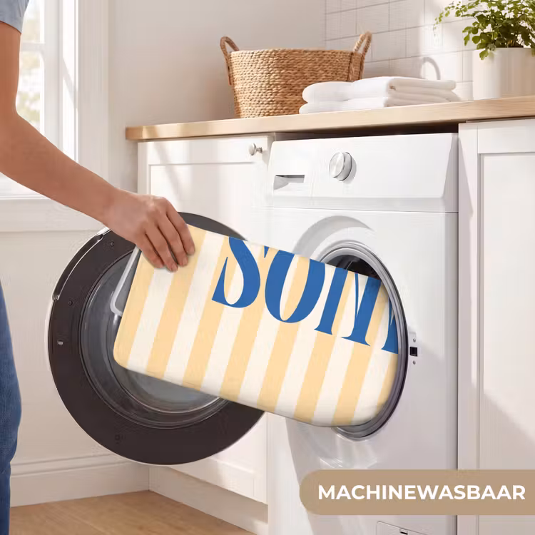 Wc Mat - Blauw - Geel - Strepen - Sonne — 5