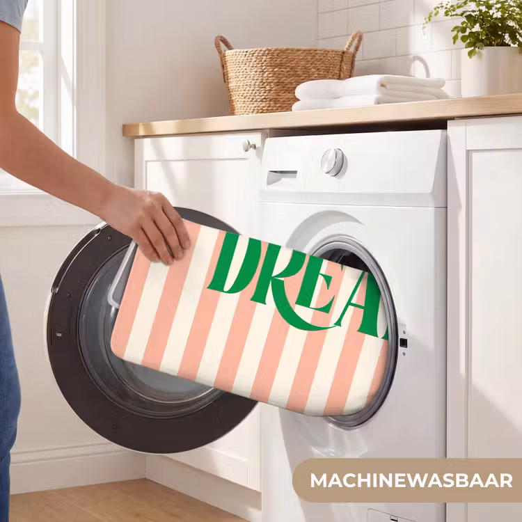 Wc Mat - Zachtroze - Groen - Strepen - Dream — 5