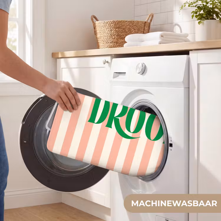 Wc Mat - Zachtroze - Groen - Strepen - Droom — 5