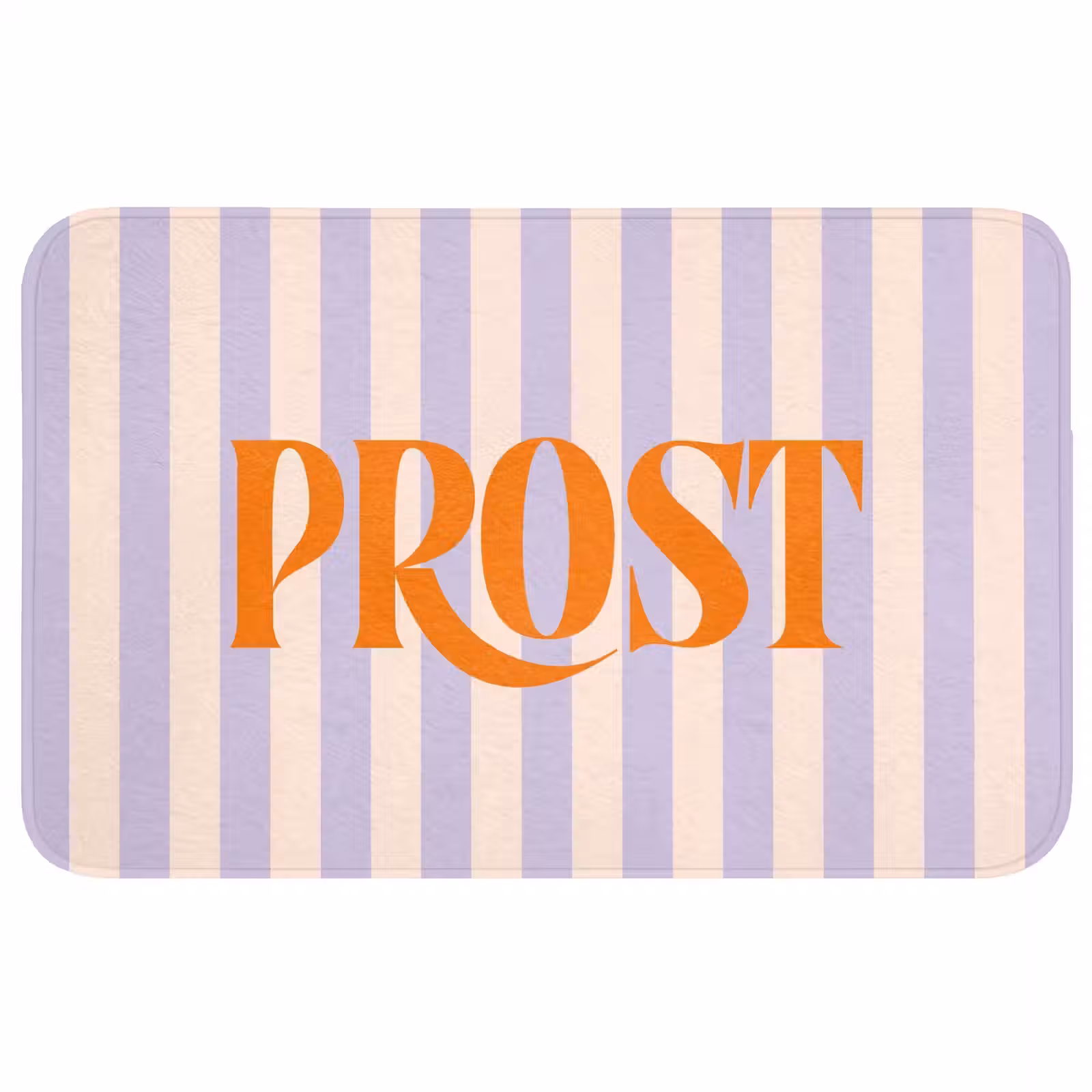 Wc Mat - Lila - Oranje - Strepen - Prost — 1