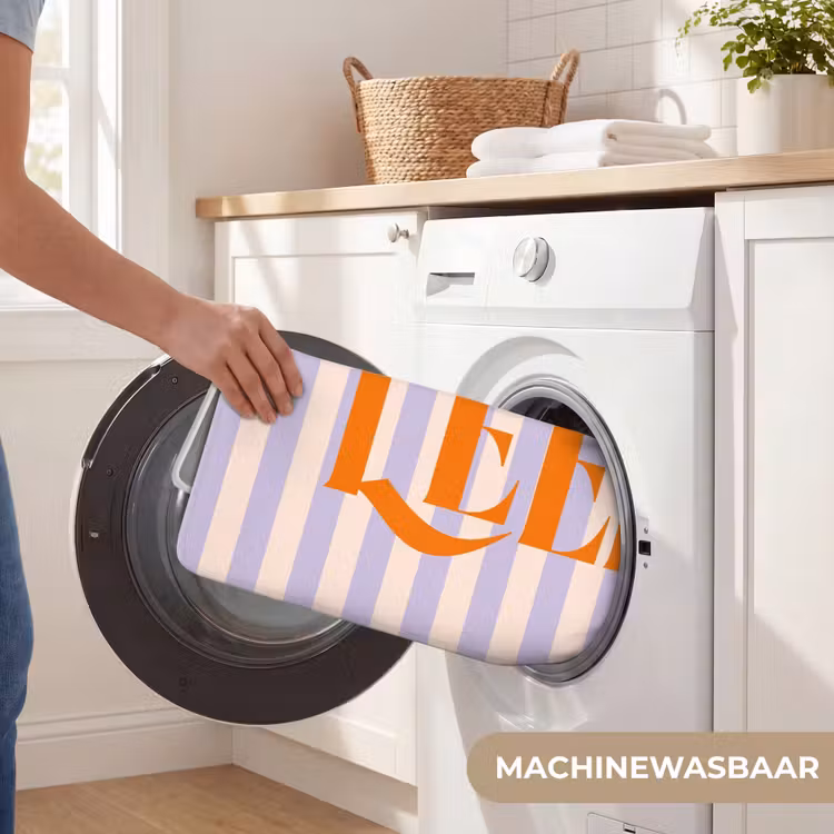 Wc Mat - Lila - Oranje - Strepen - Leef — 5