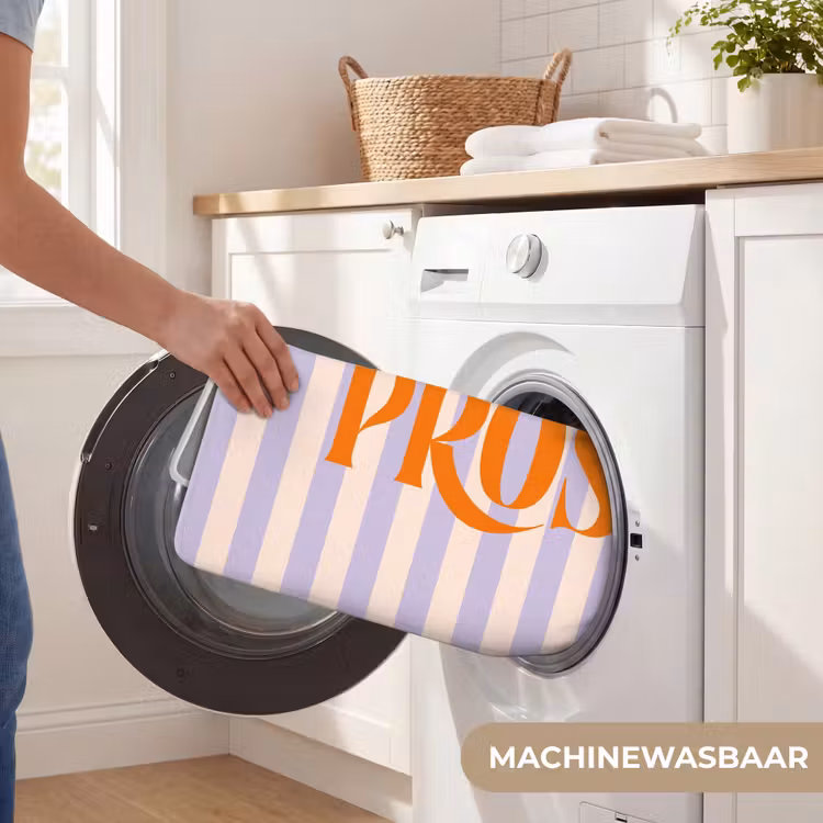 Wc Mat - Lila - Oranje - Strepen - Prost — 5