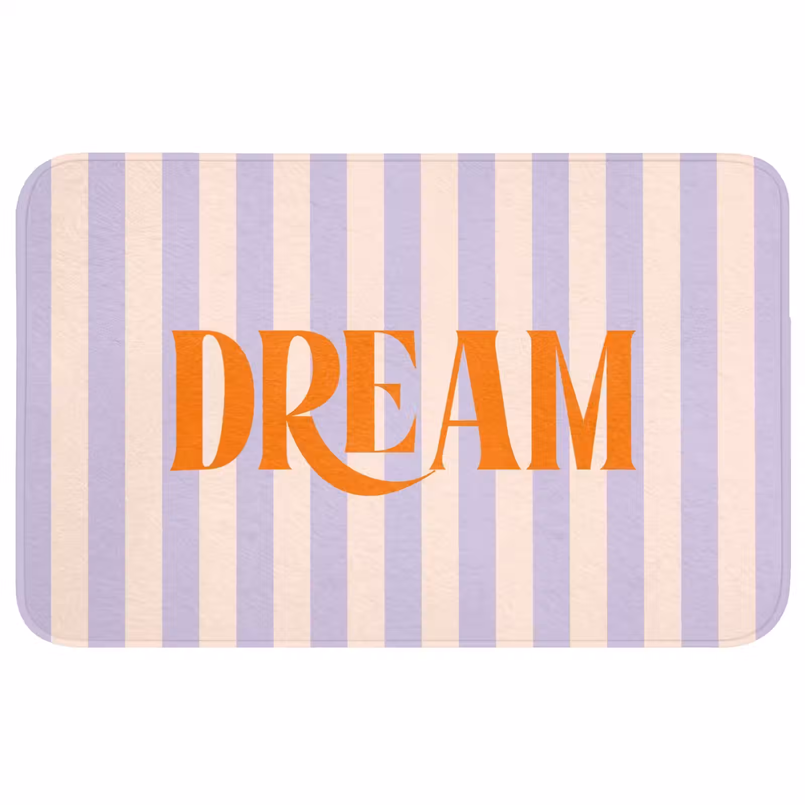 Wc Mat - Lila - Oranje - Strepen - Dream — 1