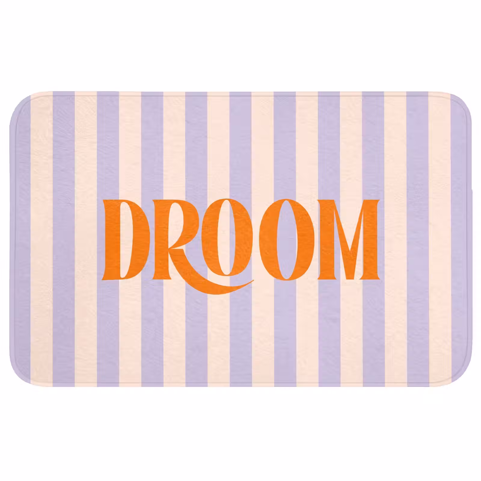 Wc Mat - Lila - Oranje - Strepen - Droom — 1