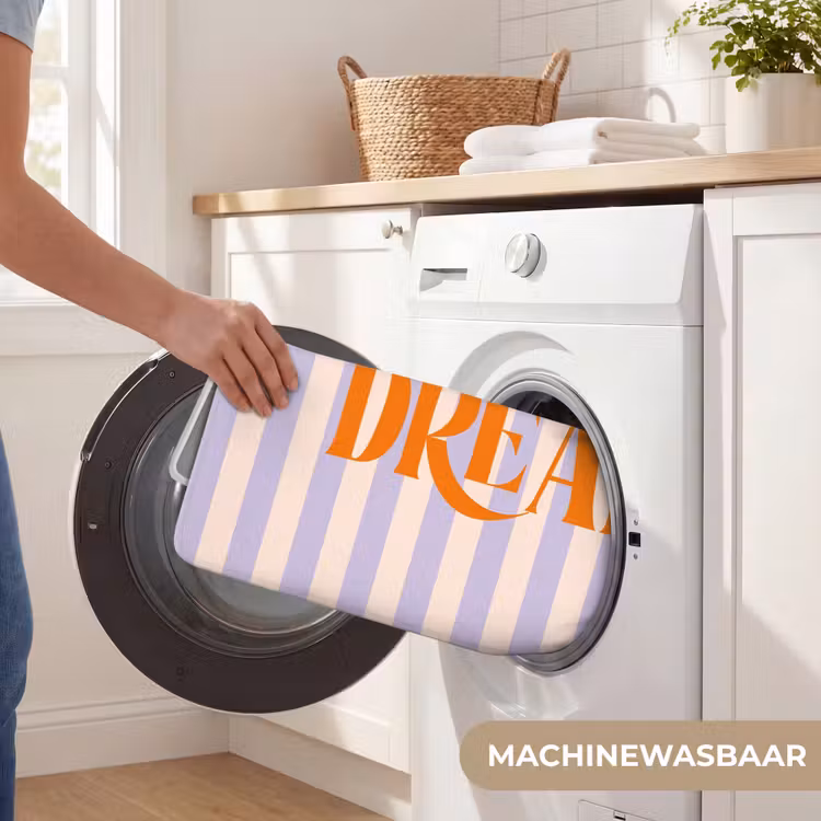 Wc Mat - Lila - Oranje - Strepen - Dream — 5