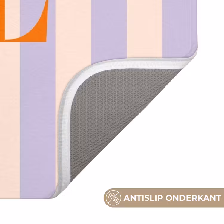 Wc Mat - Lila - Oranje - Strepen - Santé — 3