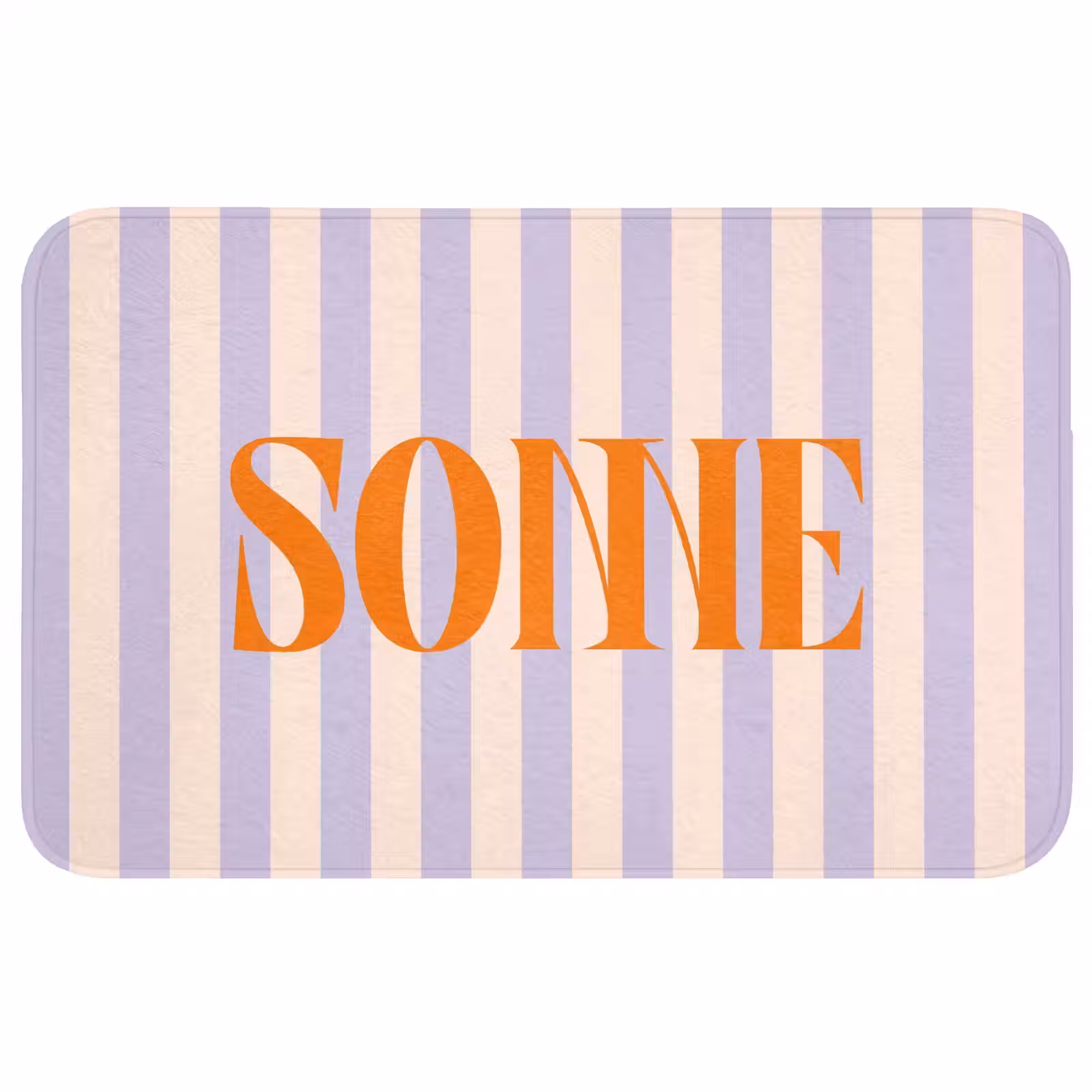 Wc Mat - Lila - Oranje - Strepen - Sonne — 1