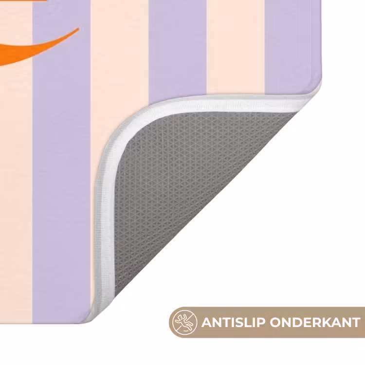 Wc Mat - Lila - Oranje - Strepen - Amore — 3