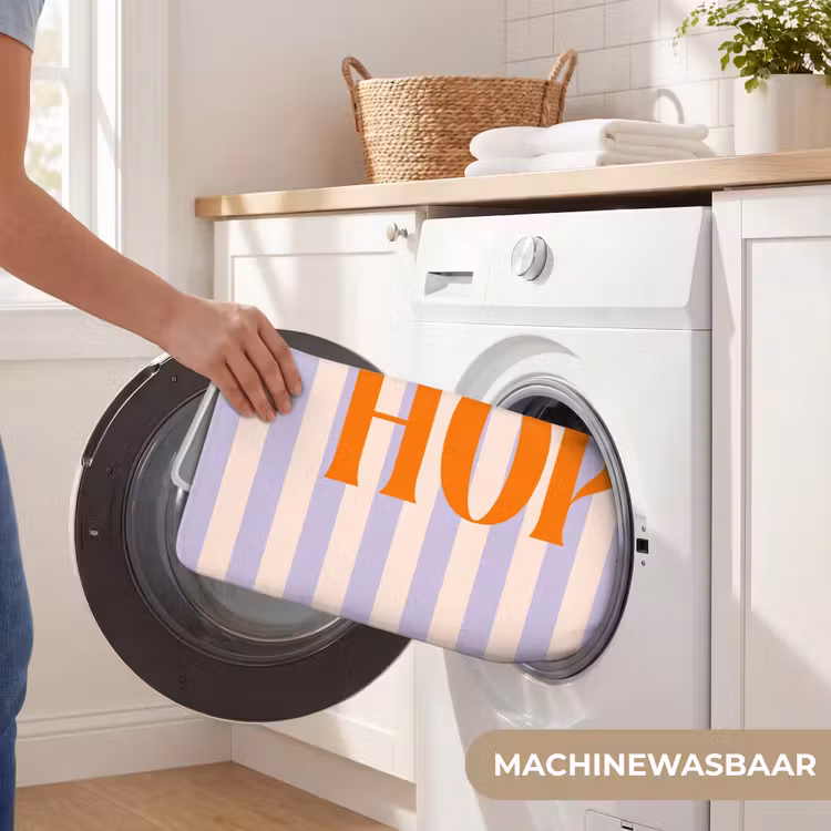 Wc Mat - Lila - Oranje - Strepen - Hope — 5