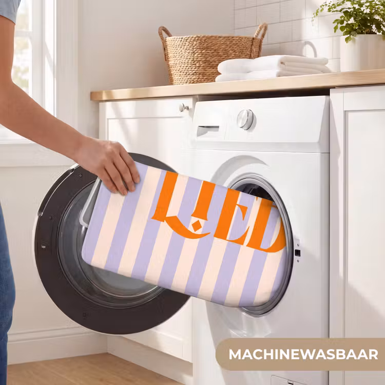 Wc Mat - Lila - Oranje - Strepen - Liebe — 5
