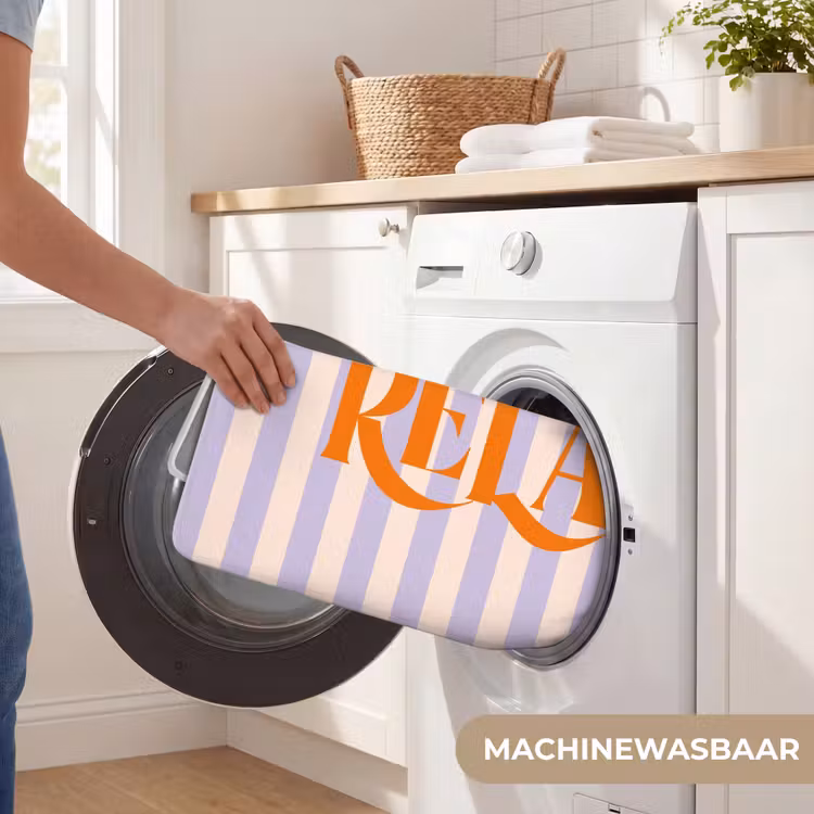 Wc Mat - Lila - Oranje - Strepen - Relax — 5