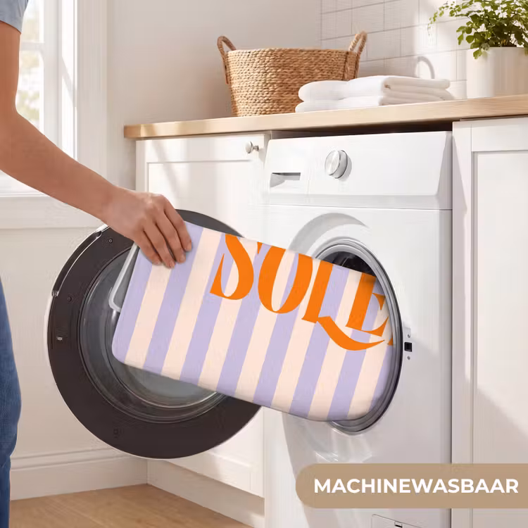 Wc Mat - Lila - Oranje - Strepen - Soleil — 5