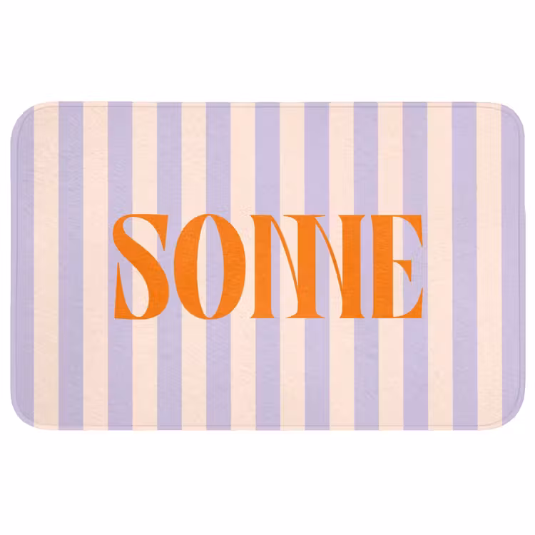 Wc Mat - Lila - Oranje - Strepen - Sonne — 1