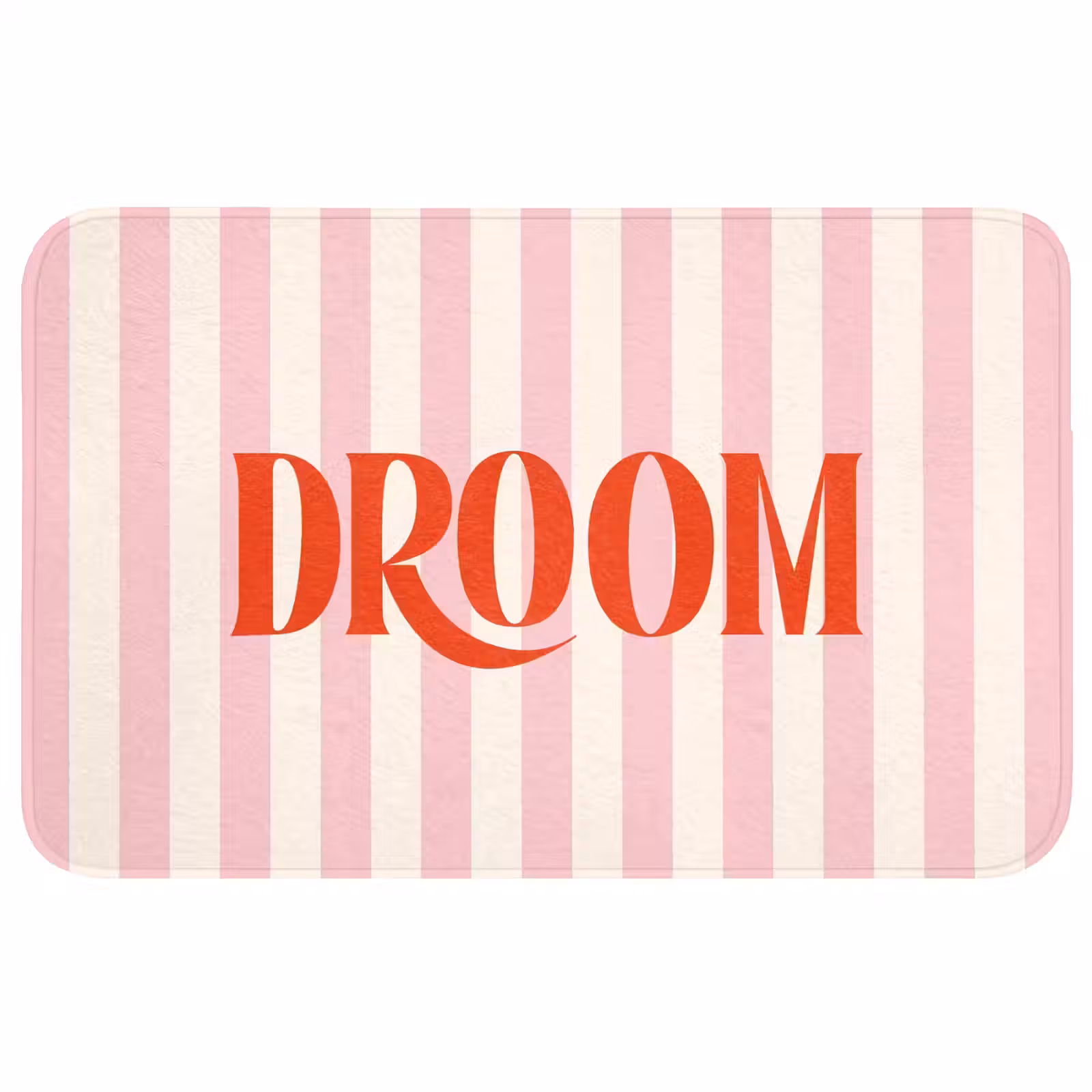 Wc Mat - Zachtroze - Rood - Strepen - Droom — 1