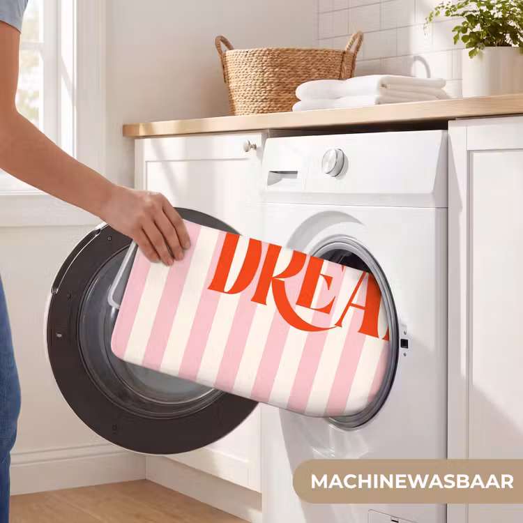 Wc Mat - Zachtroze - Rood - Strepen - Dream — 5