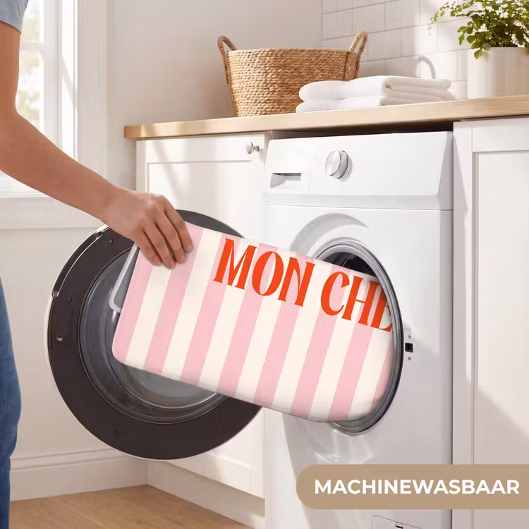 Wc Mat - Zachtroze - Rood - Strepen - Mon Chéri — 5
