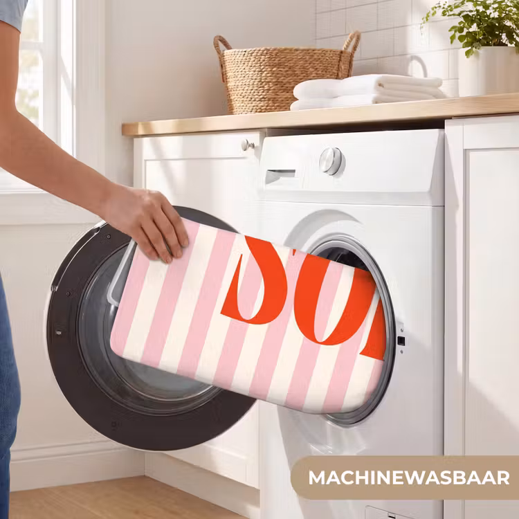 Wc Mat - Zachtroze - Rood - Strepen - Sol — 5