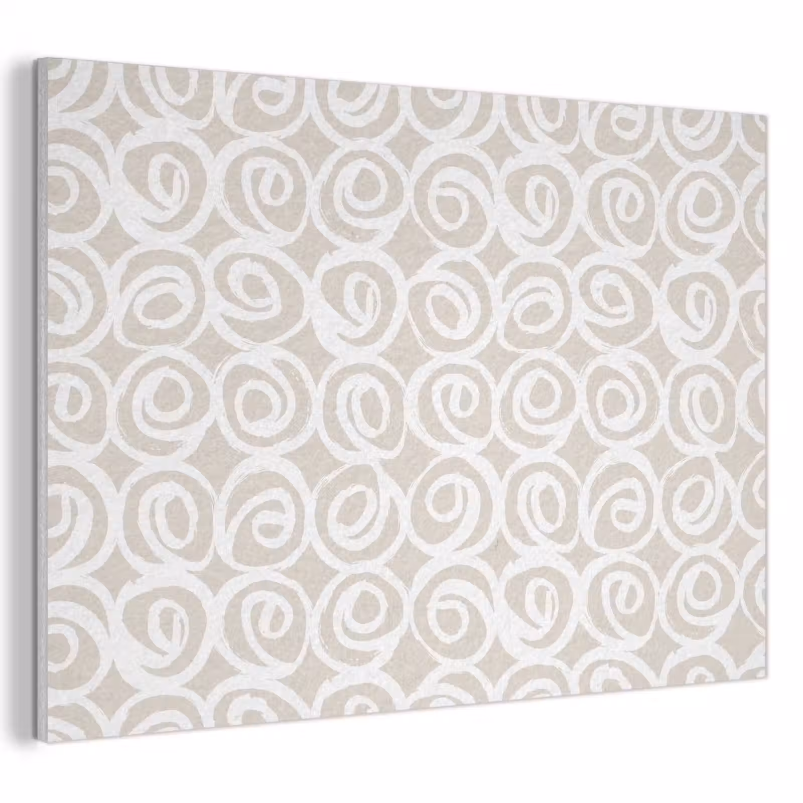 Akoestisch schilderij - Beige - Patroon - Spiraal — 1