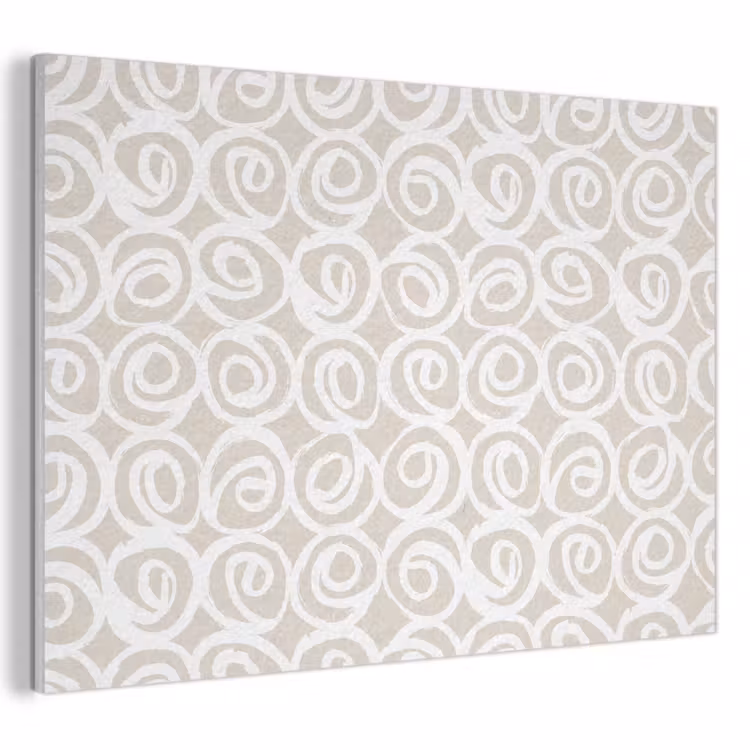 Akoestisch schilderij - Beige - Patroon - Spiraal — 1